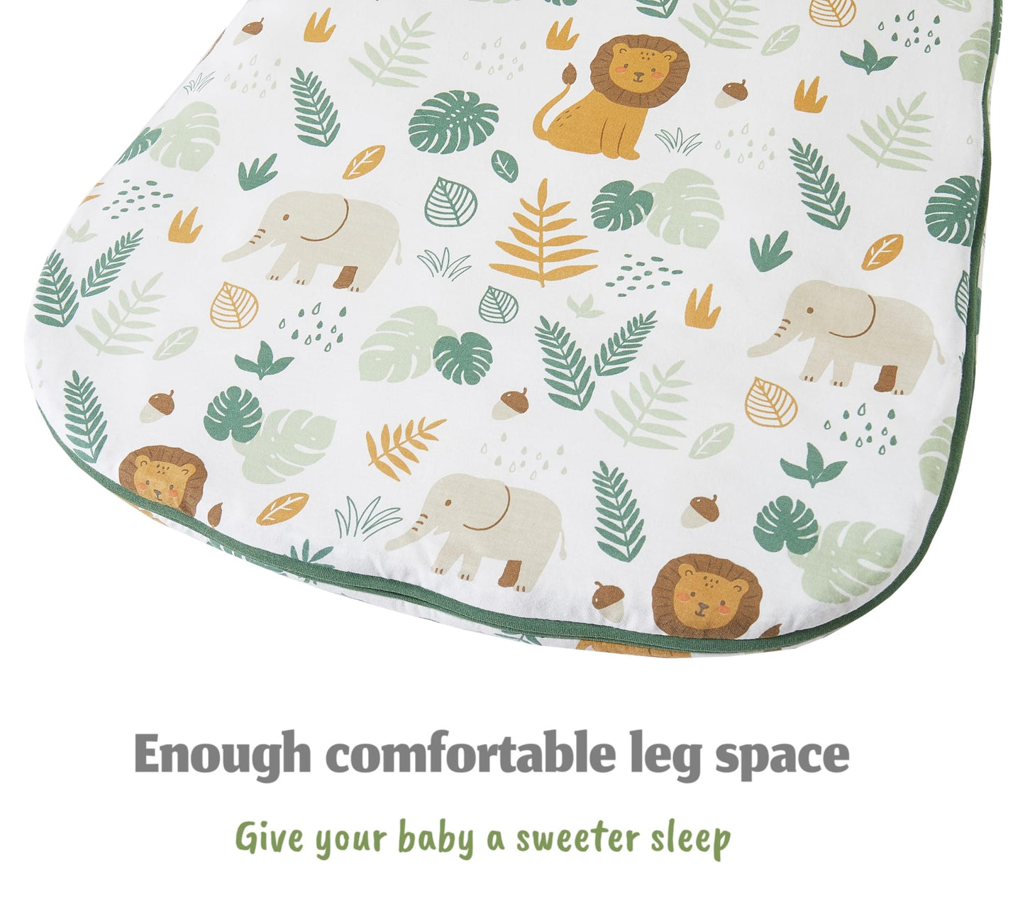 Chilsuessy Baby Sleeping Bag, 2.5 Tog, Winter Baby Sleeping Bag, Cotton, All-Year Sleeping Bag, Newborn Winter Sleeping Bag, 2.5 Tog/Lion Forest, 67 cm/0-6 Months