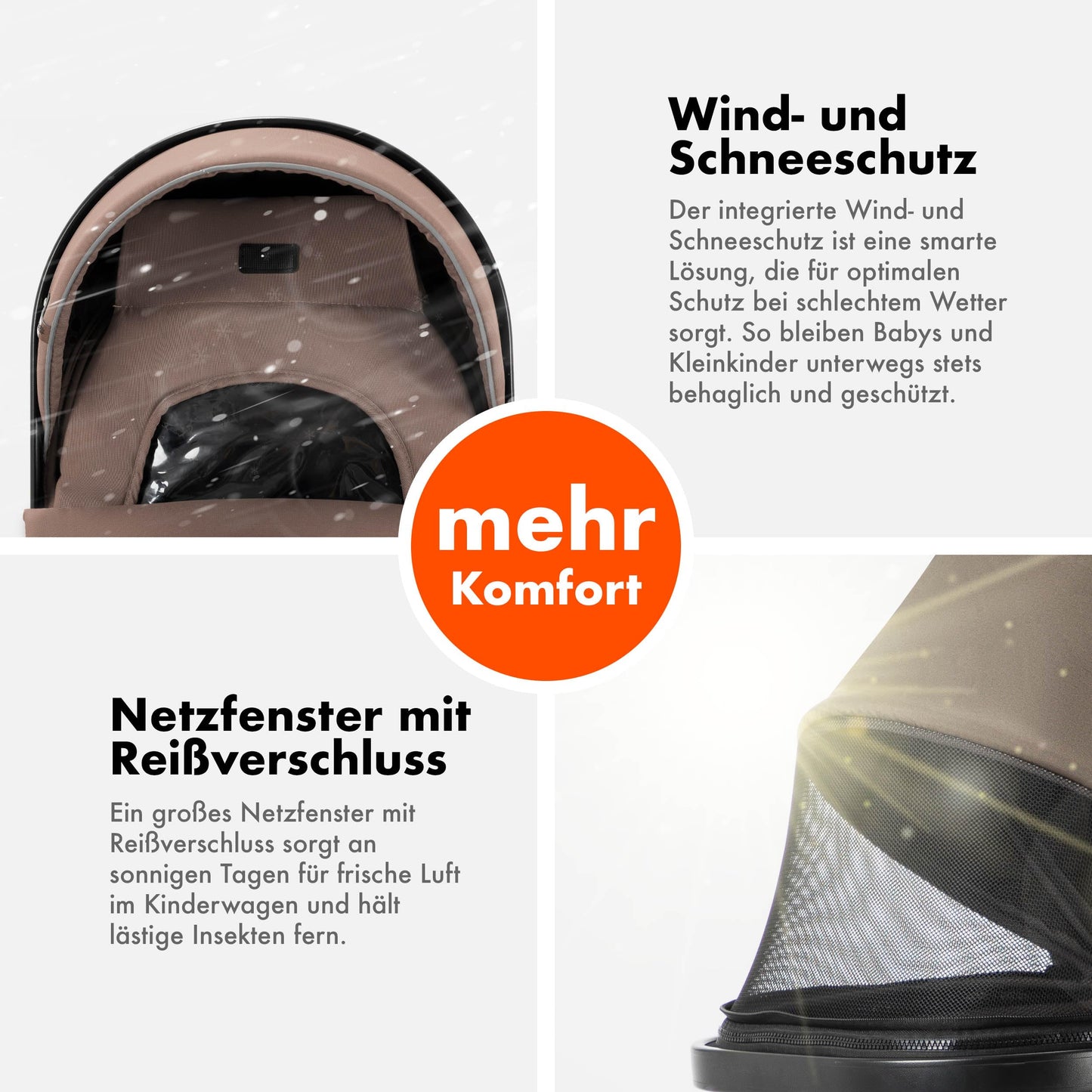 Daliya® FLEXI-PRO M 2in1 Kombikinderwagen & Buggy – XXL-Set, Reise-Kinderwagen mit Einhand-Abnahme, Wetterschutz, Sportsitz, Wickeltasche, Spieltisch, Regenschutz, dicke Matratze (Olivgrün)