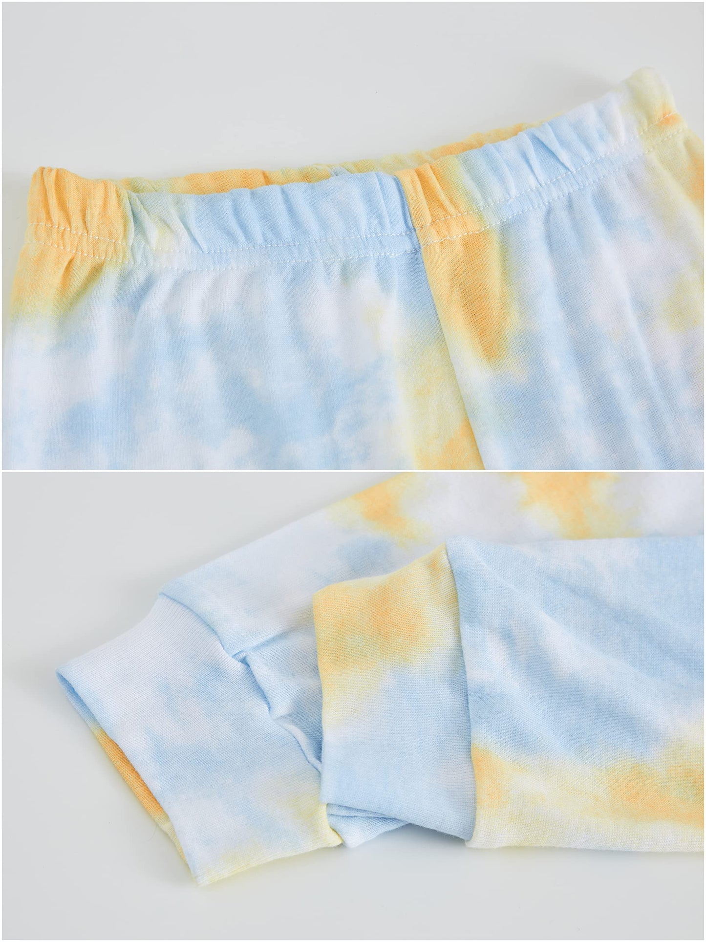 LOLPIP Mädchen Pyjamas 100% Baumwolle Schlafanzug für Kinder Schlafkleidung Langarm 4 Stück Set 1-12 Jahre
