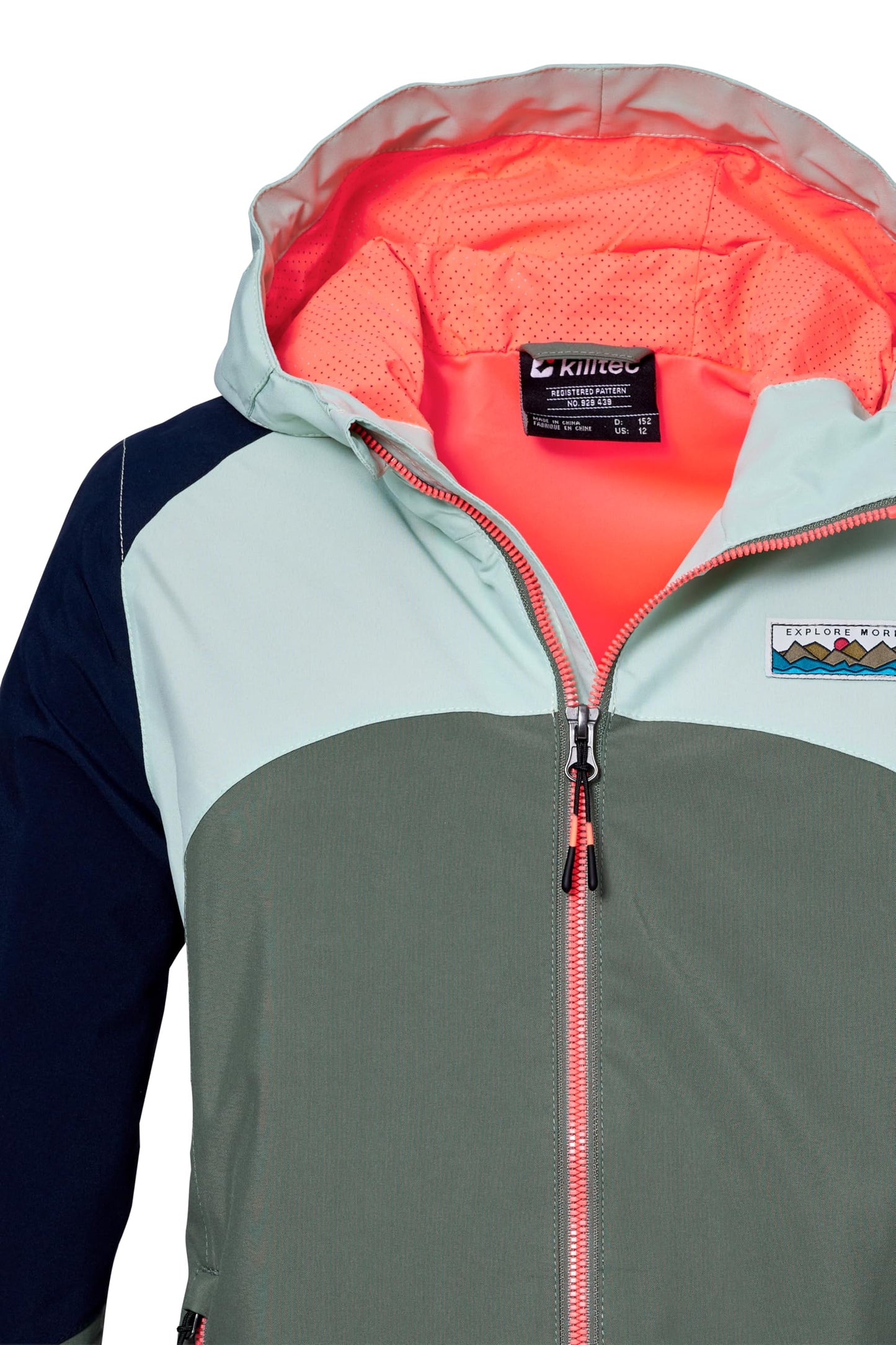 Killtec Girls Kos 150 Grls Jckt functional jacket is waterproof/rain jacket with hood