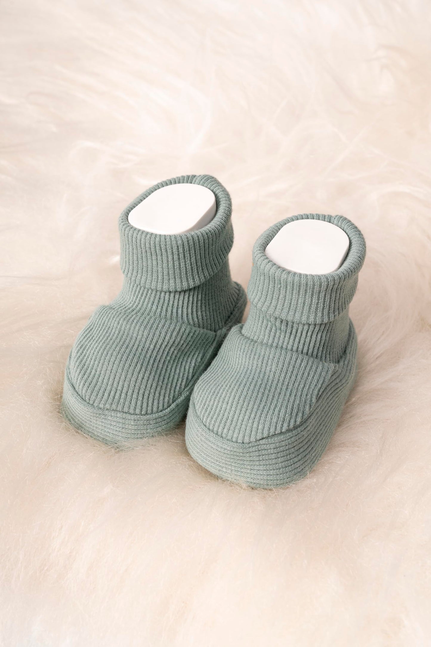 Generisch Baby Krabbel- Hausschuhe - Schuhe Neugeborene - Baumwolle - Diverse Farben - Mädchen - Jungs
