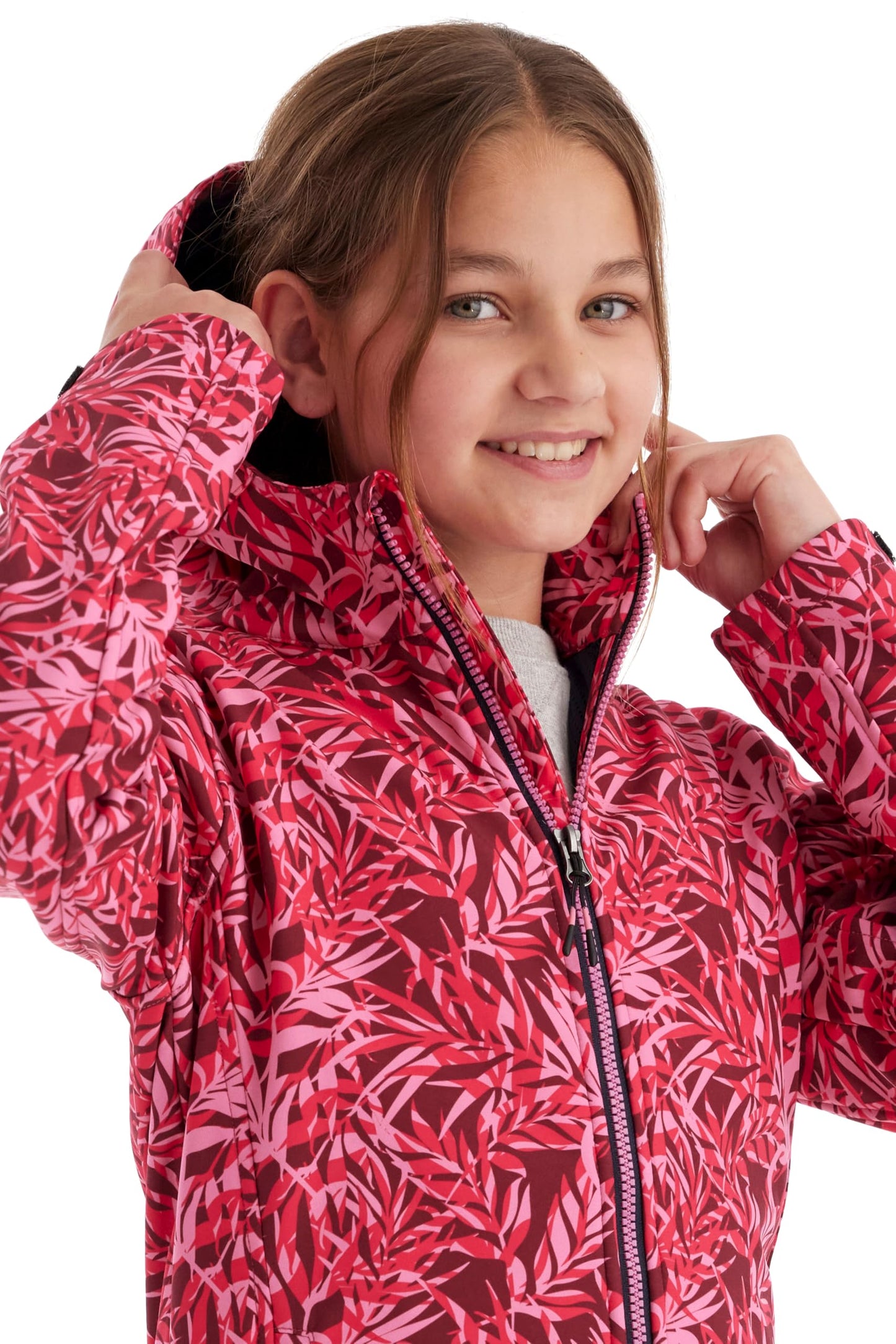 Killtec Girls' Softshell Jacket Print Softshell Jacket / Outdoor Jacket with Hood