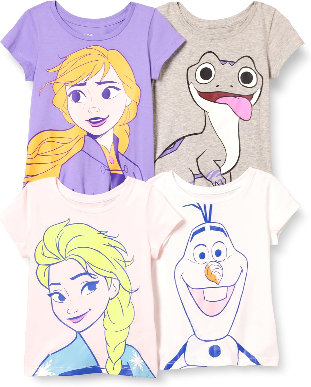 Essentials Disney | Marvel | Star Wars | Frozen | Princess Mädchen Kurzärmelige T-Shirts, Multi-Packs