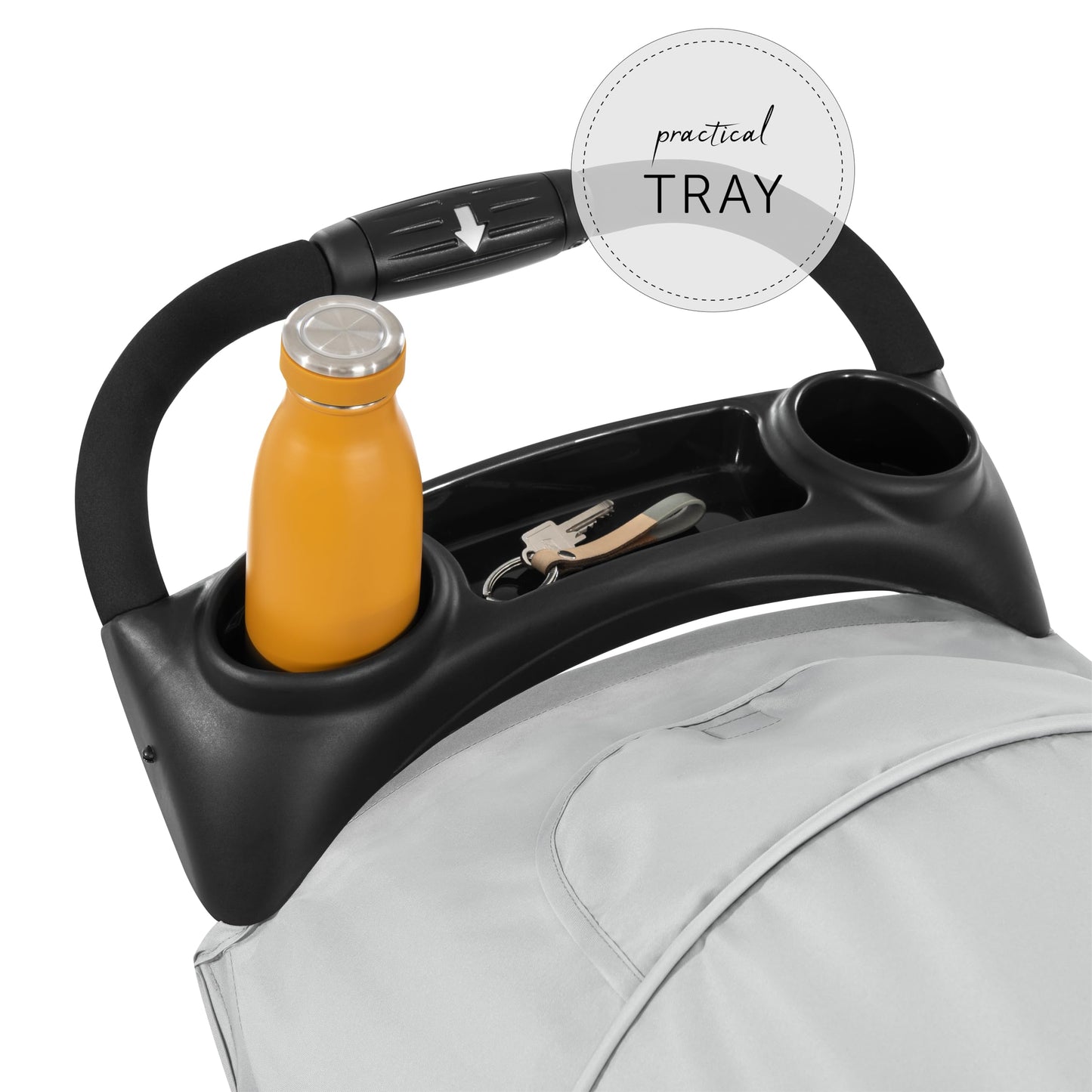 hauck Buggy Citi Neo II mit Getränkehalter, Einhändig Klein Faltbar, für Kinder ab Geburt bis 22 kg mit Liegefunktion, Tasche im Verdeck, XL Korb bis 3 kg (Black)