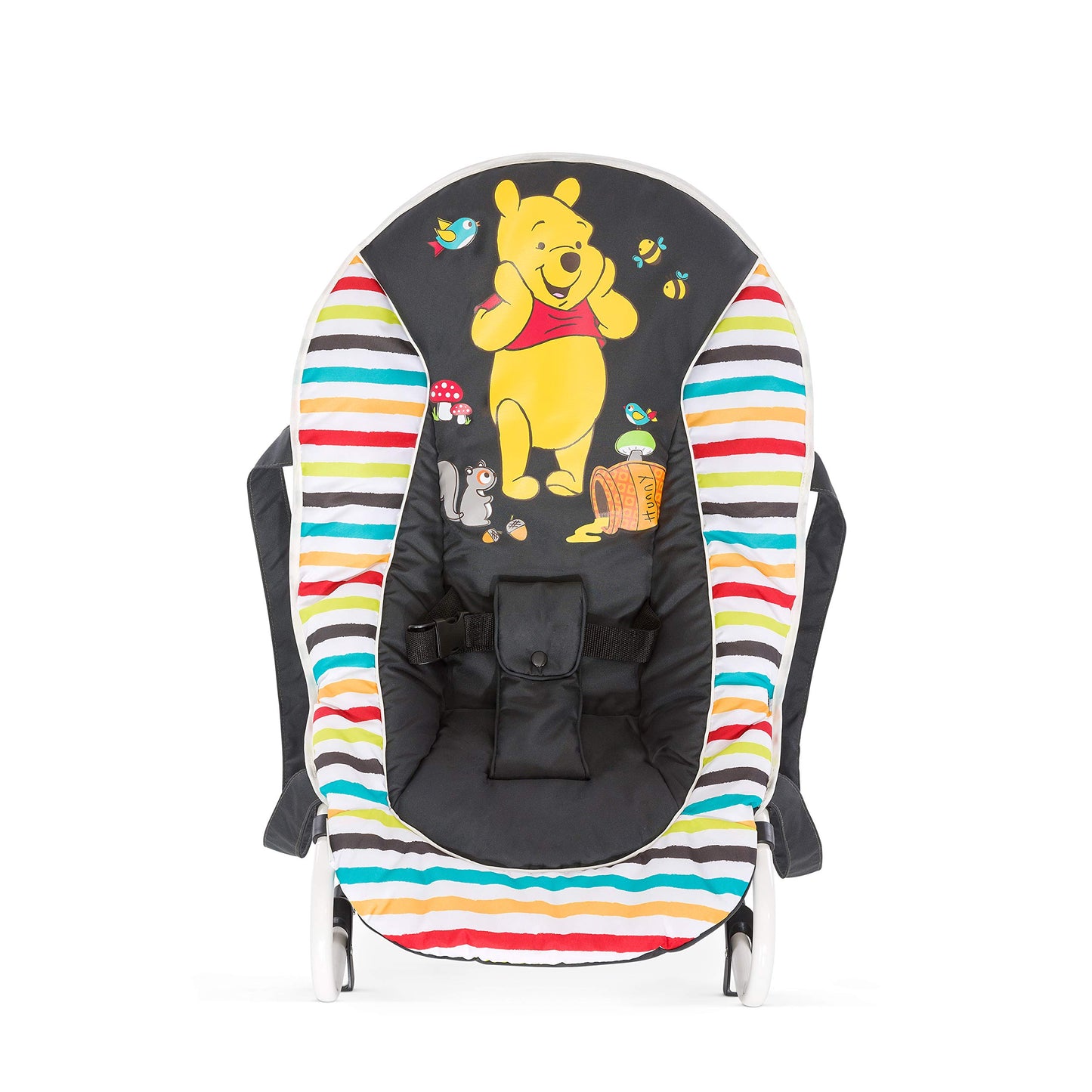 hauck Babywippe Rocky für Babys ab Geburt bis 9 kg, Einhändig Verstellbare Rückenlehne, Schaukelfunktion und Wippfunktion, Leicht Tragbar mit Tragegriff, 3-Punkt-Gurt (Disney Mickey Stars)