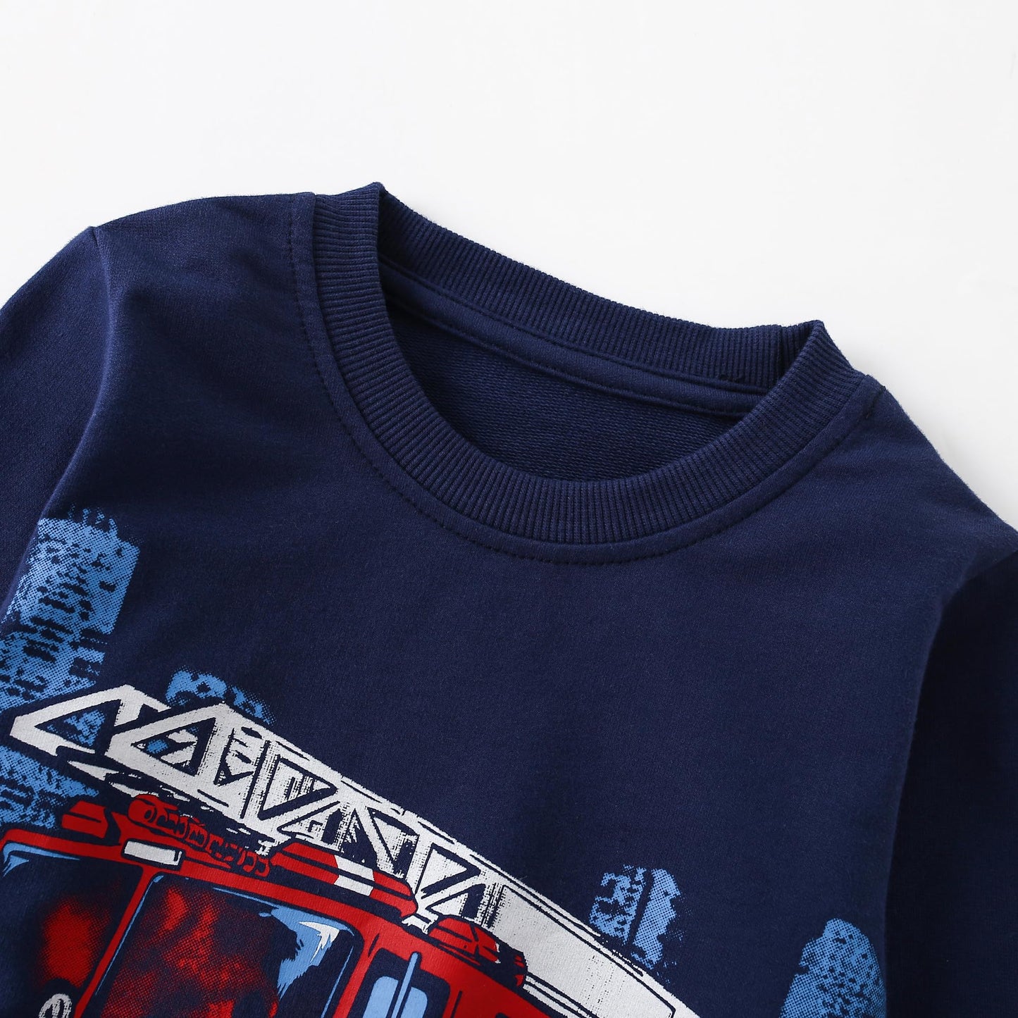 Pilipulu Sweatshirt Boys Kids Pullover Boys Cotton Long Sleeve Shirt Kids Dinosaur Digger Warm Tops 2-7 Years Size 92 98 104 110 116 122