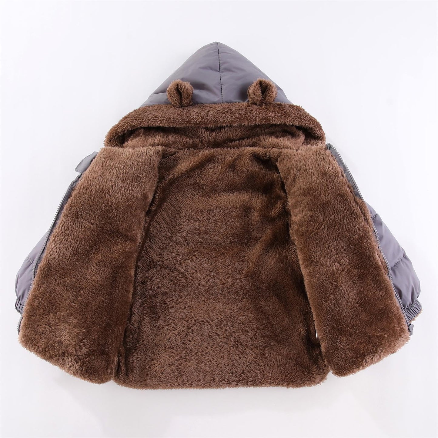 Baby Winter Fleece Coat Kids Boys Jacket Outwear Girls Padded Clothing