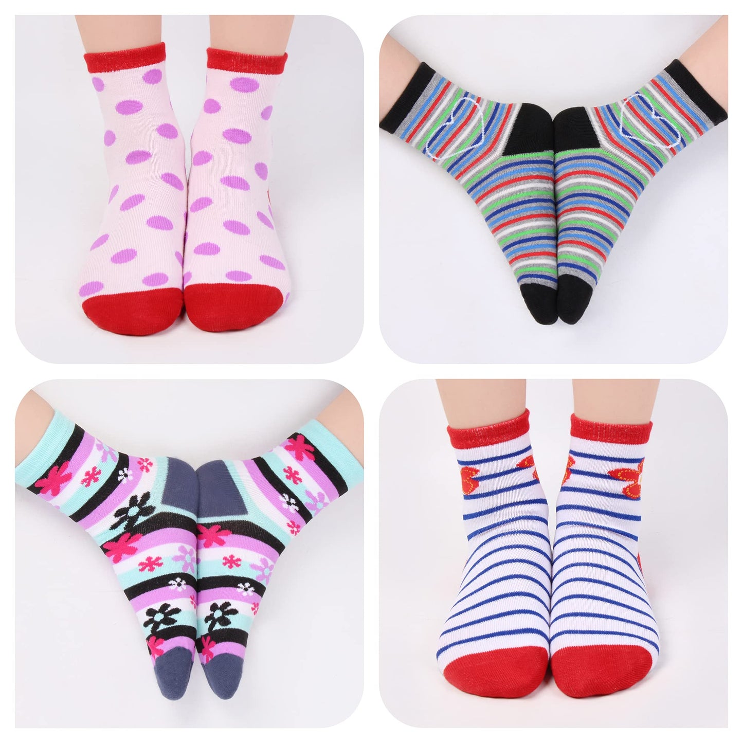 Libella 10/12er Kinder Mädchen Sneaker Socken Kids Füßlinge Sneakersocken bunt 2108VA