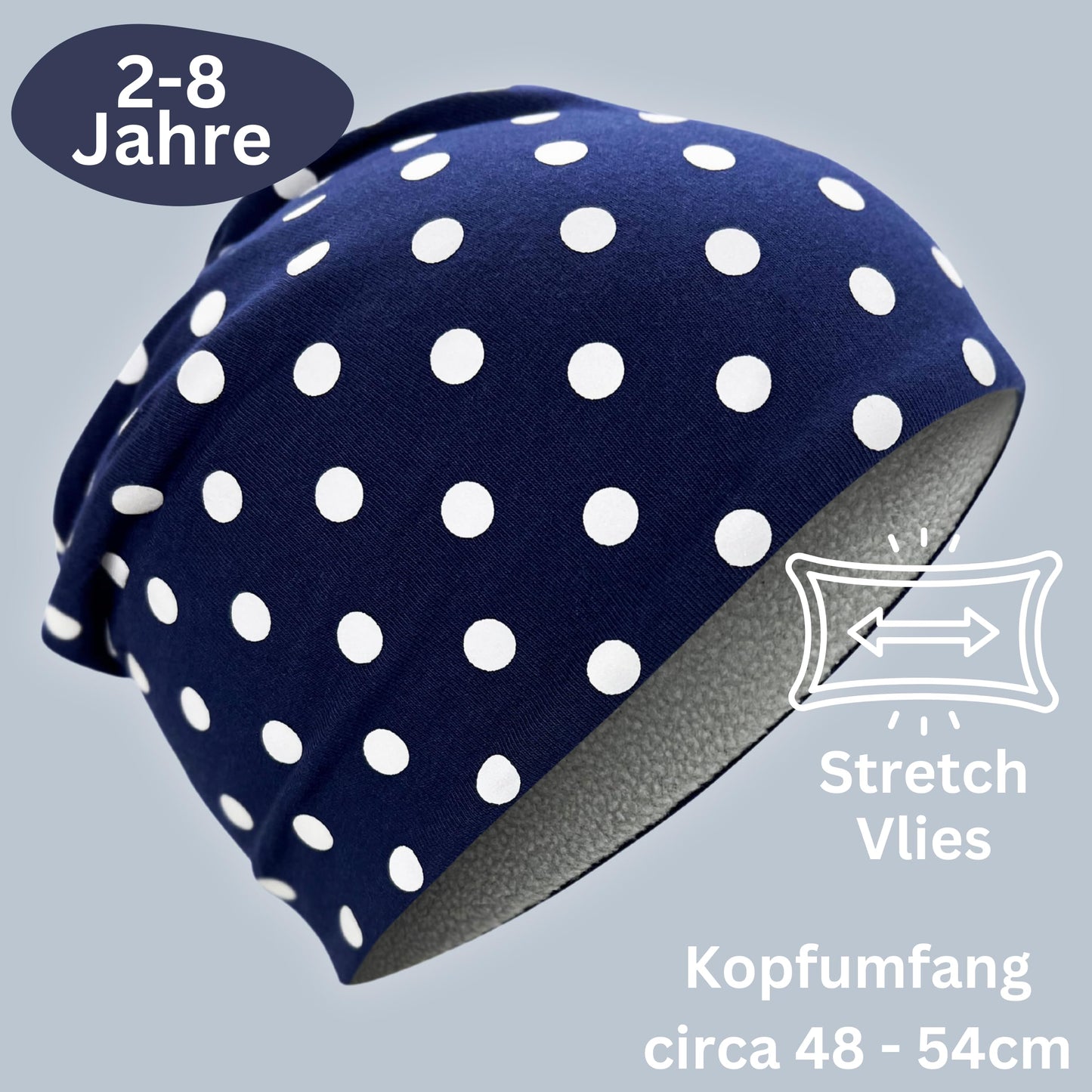 Heckbo 360° Reflector Children's Hat & Loop Scarf Set, Many Designs, 2–8 Years, 95% Cotton, Soft & Easy-Care Stretch Material, for Boys, Girls, Beanie for Spring, Summer, Autumn, Winter