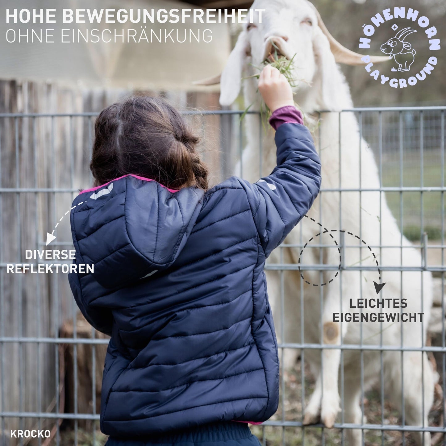 Höhenhorn Krocko children's jacket boys girls transitional jacket quilted jacket