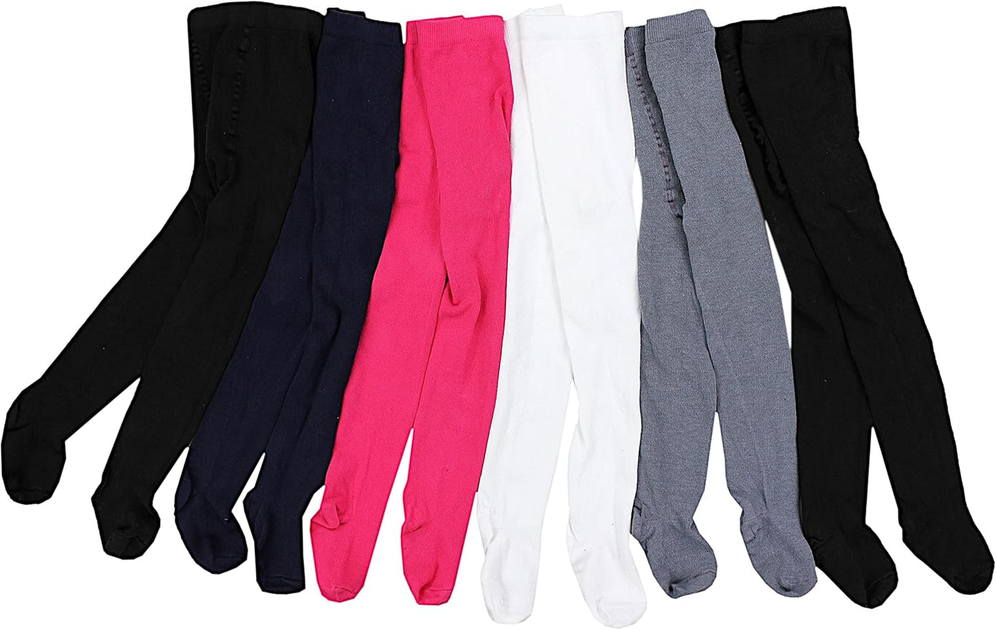 TupTam, Girls' Knitted Tights, Colourful Pattern, Pack of 6