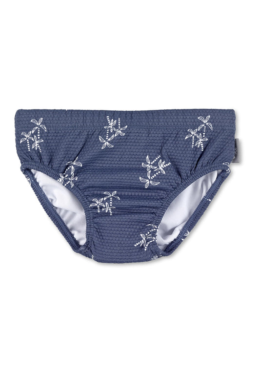 Sterntaler Badehose Palmen Jungen aus Bademodenstoff mit Palmendruck - Badehose Baby mit Windeleinsatz bis Größe 86/92 und UV Schutz 50+ für Sonnentage am Strand