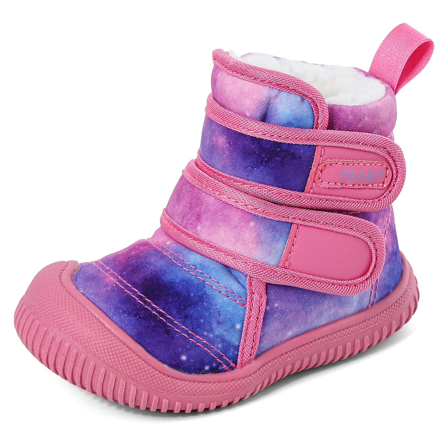 MASOCIO Winter Shoes Baby Boots Boys Girls Toddler Winter Boots Plush Flat Rubber Non-Slip Size 19-27 EU