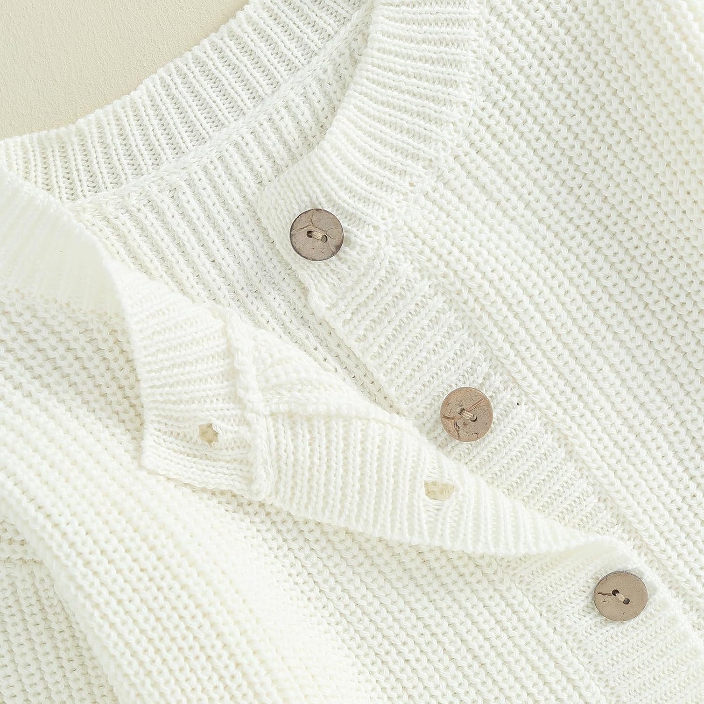 FOMOYUU Strickjacke für Kleinkinder und Neugeborene, Mädchen, langärmelig, Knopfleiste, Sweatshirt, Jacke, Herbst-Outfits