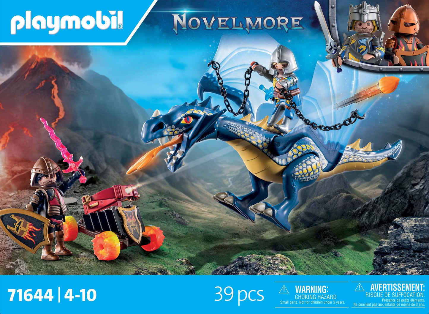 PLAYMOBIL Novelmore 71642 Arwynns Castle, Knight's Castle, Includes Three Knights and Numerous Accessories for Realistic Battles, Action-packed Toy for Children from 4 Years