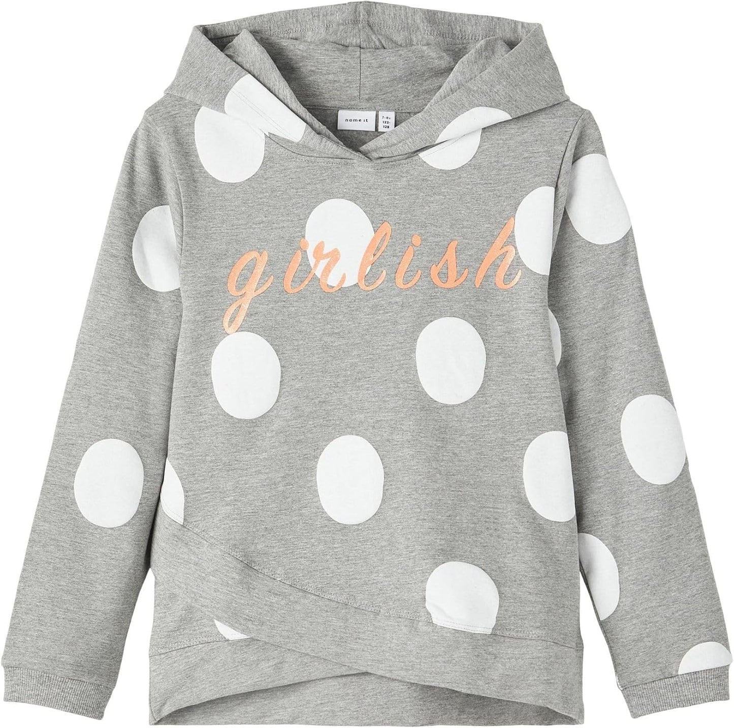 NAME IT Girls Nkfbibba LS Sweat Wh Bru Noos Hoodie