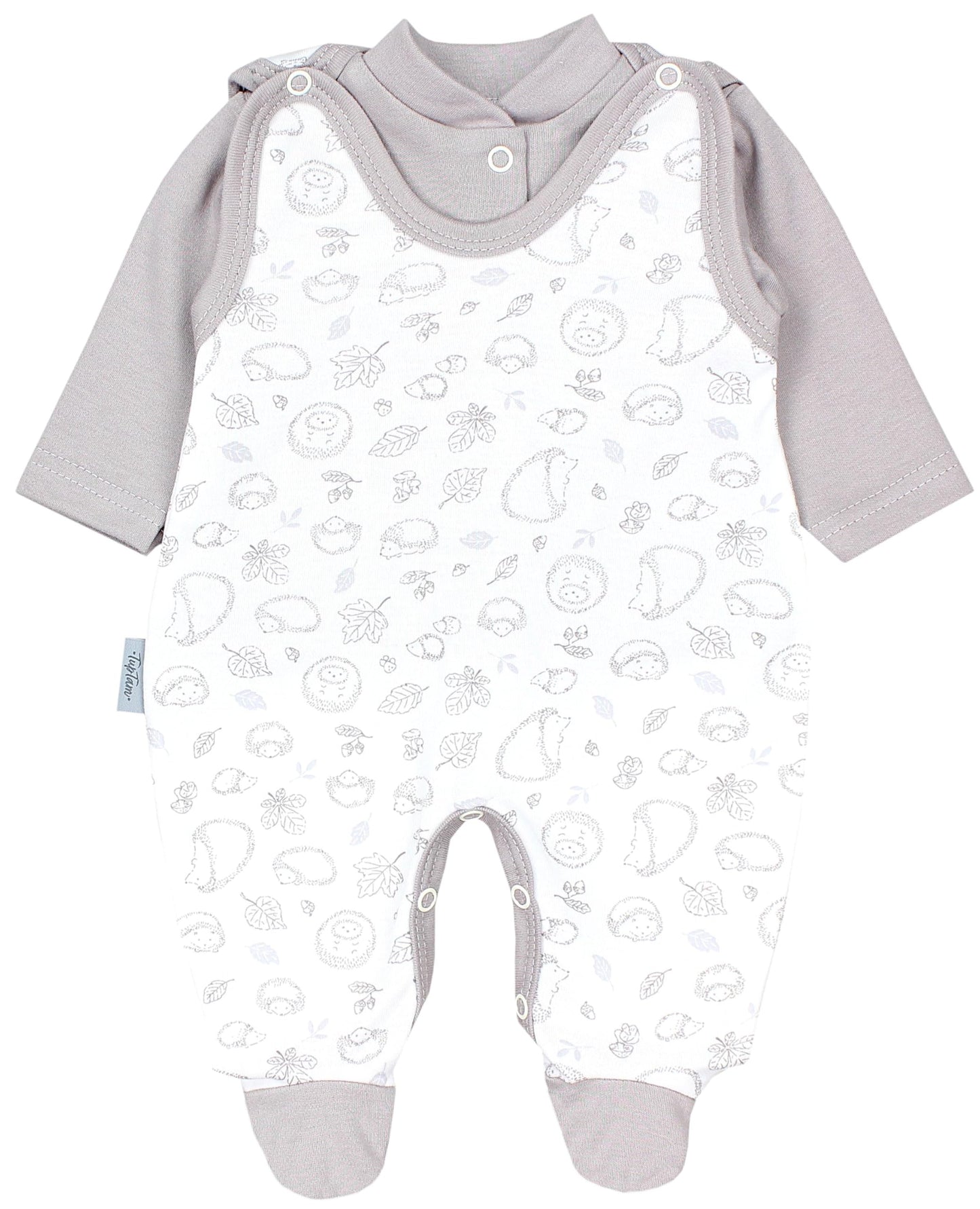 TupTam Baby Mädchen Jungen Strampler mit Langarmshirt Aufdruck Spruch 2 teilig