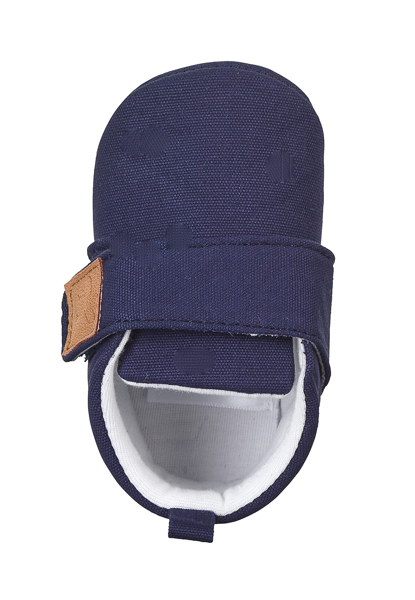 Sterntaler Krabbelschuhe uni - Baby Schuhe aus Canvas mit Klettverschluss - Baby und Kleinkind Hausschuh - aufgenähte Sternen Sohle rutschfest - Unisex Sneaker mit Jersey Futter - steingrün