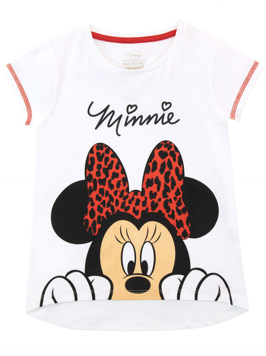 Disney Mädchen T-Shirt Minnie Mouse
