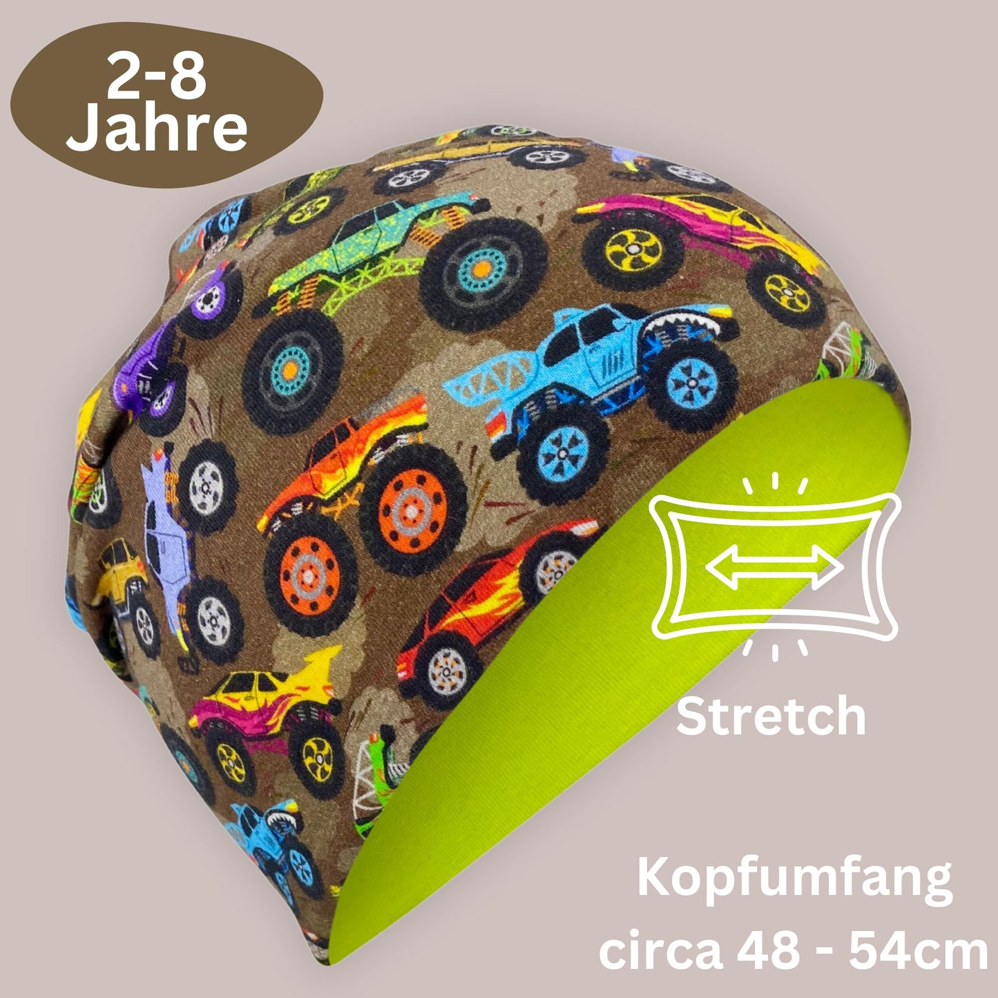 HECKBO Children's Beanie Hat & Scarf, Tube Scarf Set, for Girls and Boys, 95% Cotton, Autumn, Spring, Winter