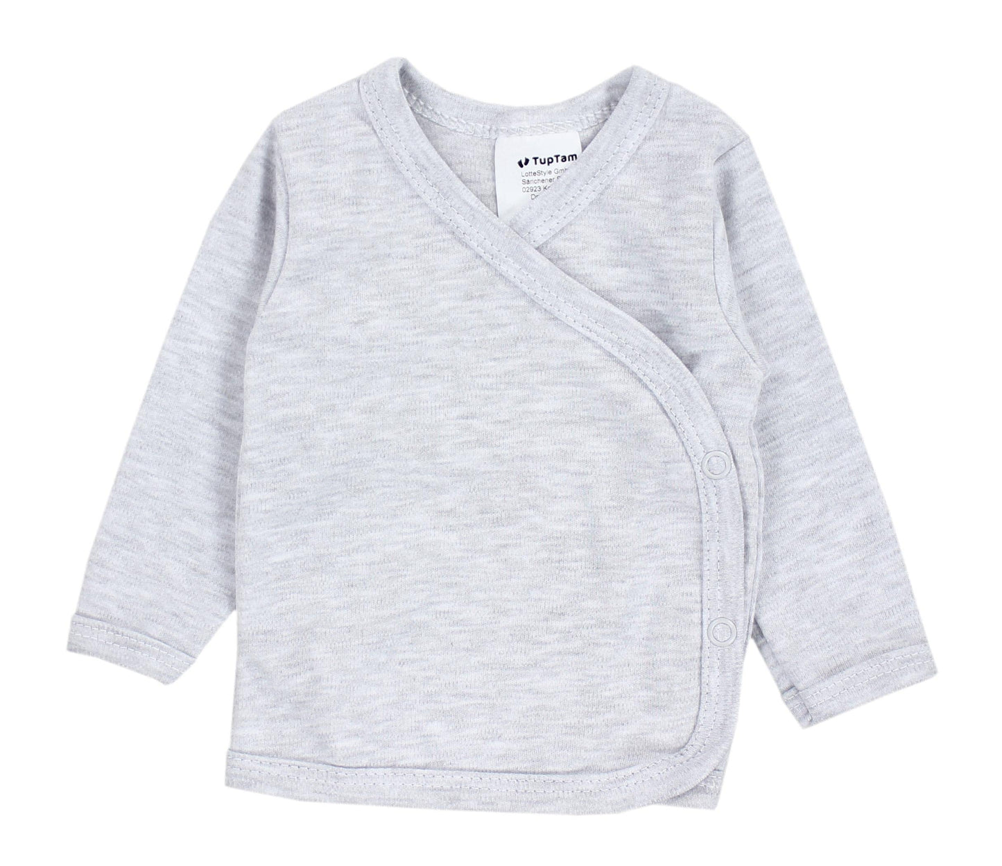TupTam Baby Jungen Langarm Wickelshirt Baumwolle 5er Set