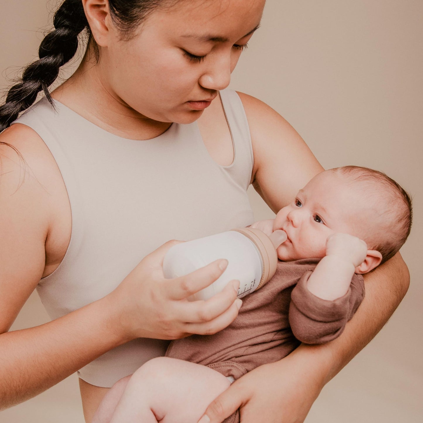 Suavinex, Anti-Colic Babyflasche Zero Zero,mit mittlerem Silikonsauger (M), für Babys ab 3 Monaten, Empfohlen für gestillte Babys und Flaschennahrung, 270 ml, Deep - Meloni2