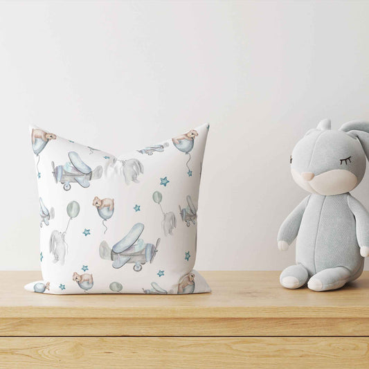 “Flugzeuge” Premium Kinder Dekokissen