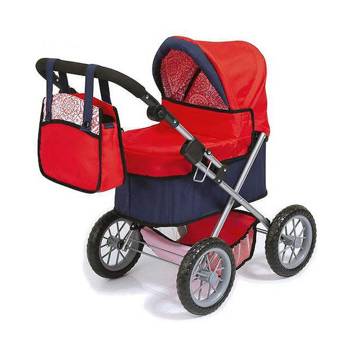 Puppenwägelchen Reig Trendy Royal Special Version in Rot 45 cm für Puppenmamas