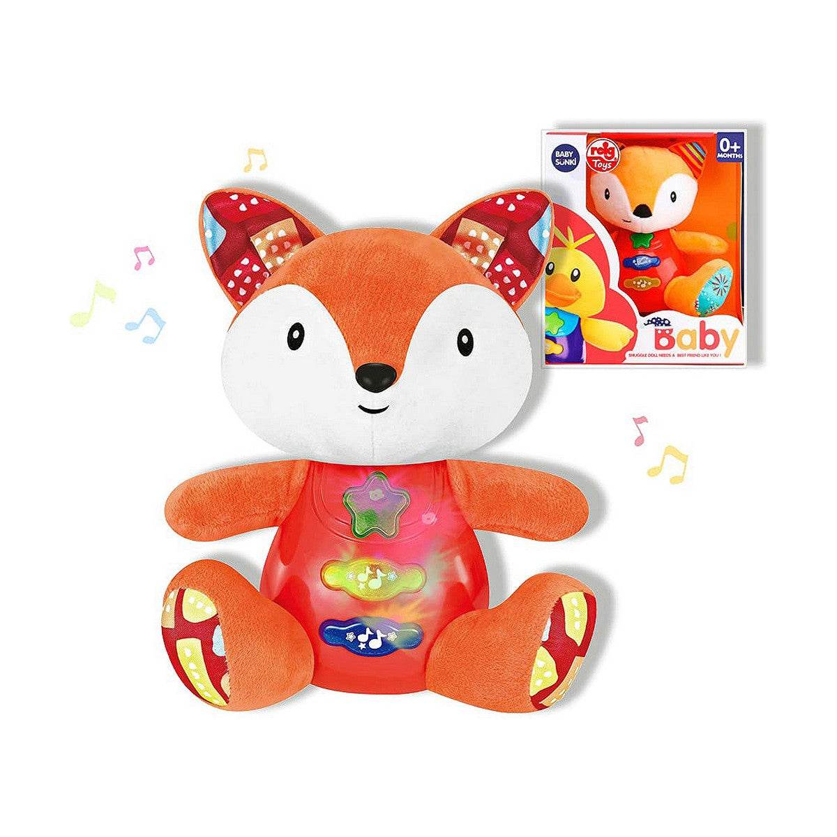 Musikalisches Plüschtier Reig Fuchs 15 cm mit integrierter Musikfunktion und weichem Fell