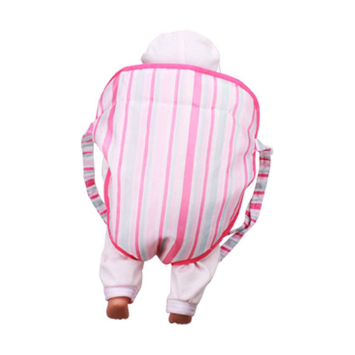 Babytrage Reig Rosa mit Streifen für Baby-Puppe, rosa, ab 3 Jahre, montierbar