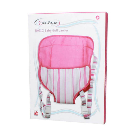 Babytrage Reig Rosa mit Streifen für Baby-Puppe, rosa, ab 3 Jahren