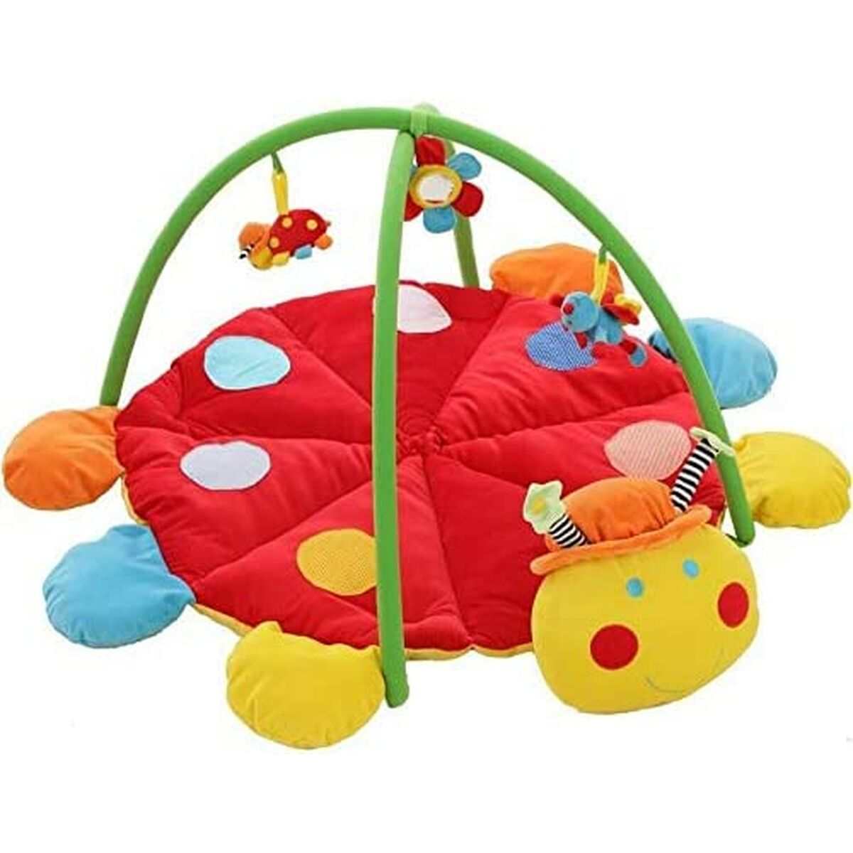 Bunte Aktivitätszentrum Decke Marienkäfer 90 cm für Babys ab 3 Jahren