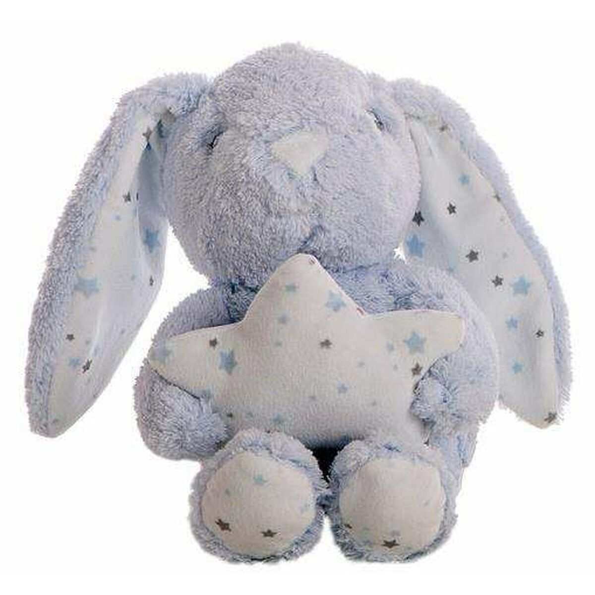 Weiches Plüschtier Hase Blau, kuscheliges Spielzeug für Kinder, sicheres Geschenk