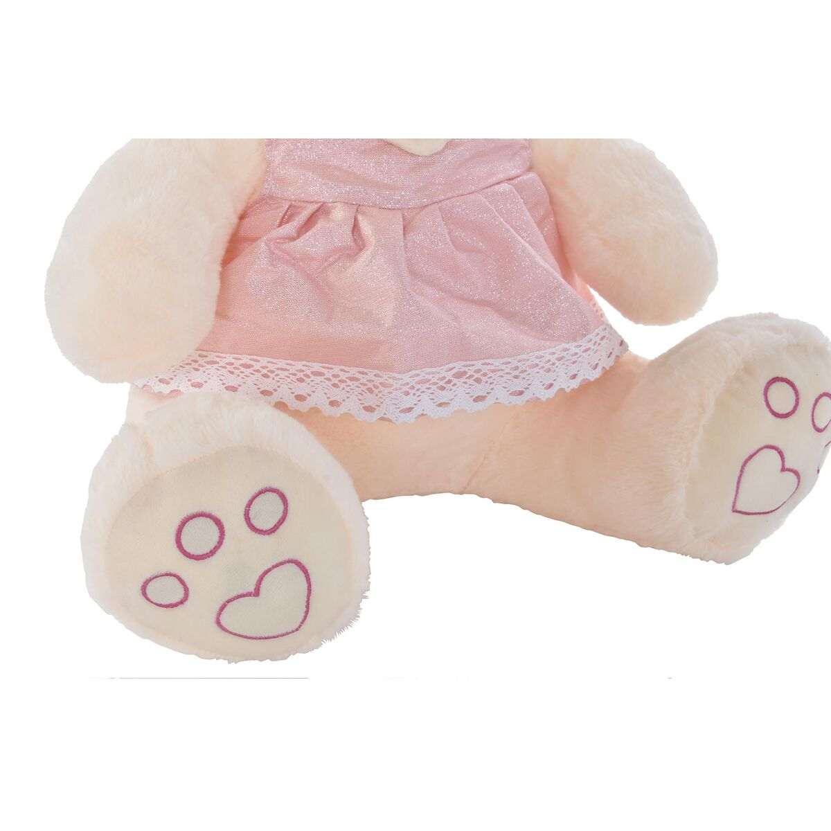 Plüschbär DKD Home Decor beige rosa grün Kuscheltier 20x20x50 cm Kinderzimmer Spielzeug