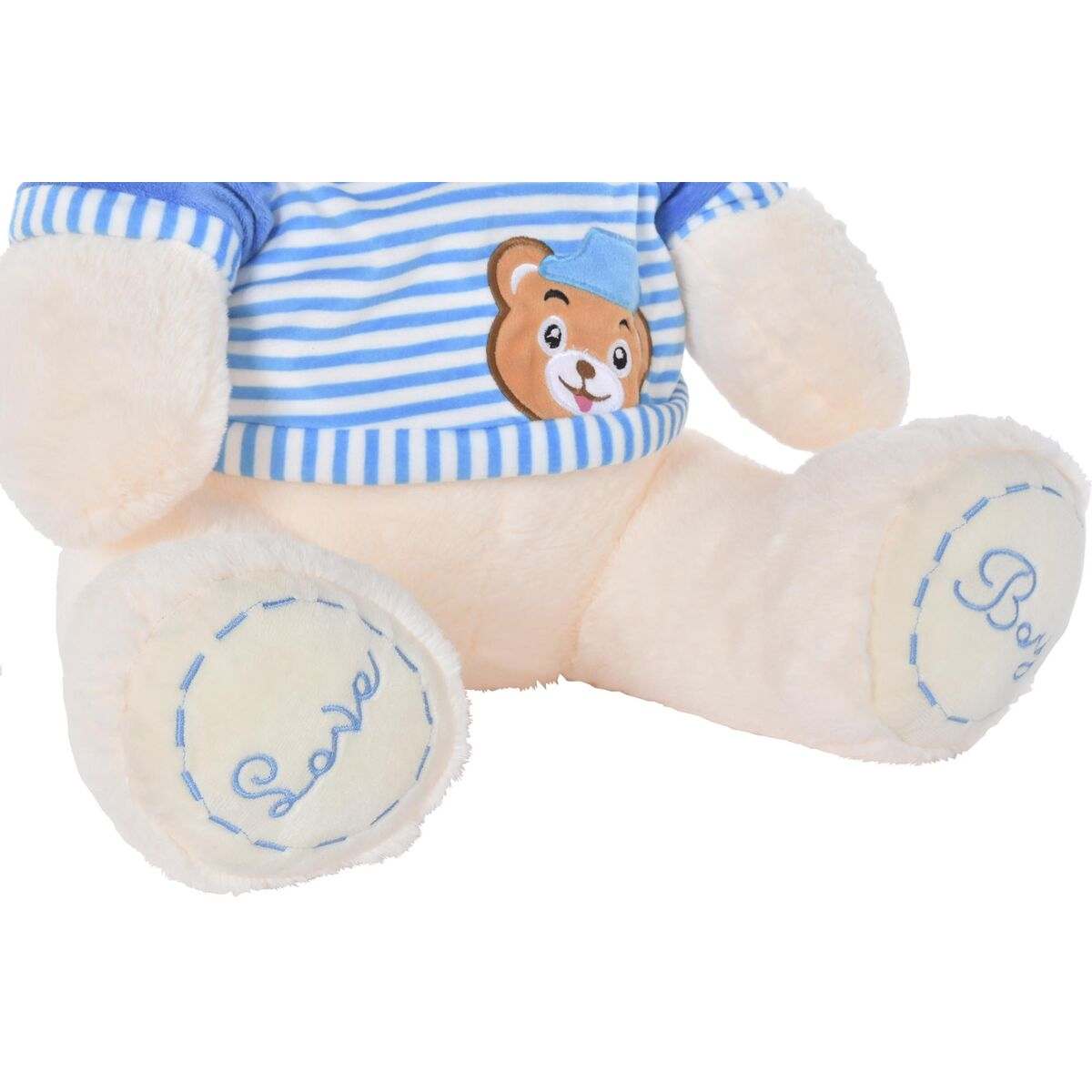 Plüschbär DKD Home Decor beige blau rosa Kuscheltier für Kinder 25x25x50 cm Set 2 Stück