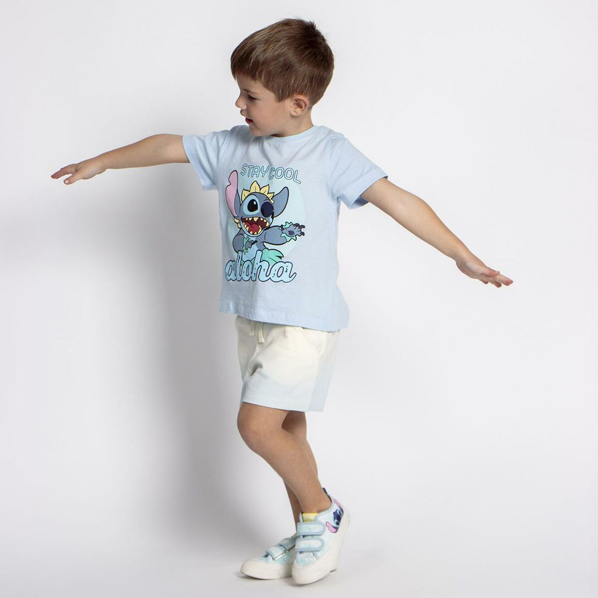 Schlafanzug Für Kinder Stitch Hellblau - Meloni2