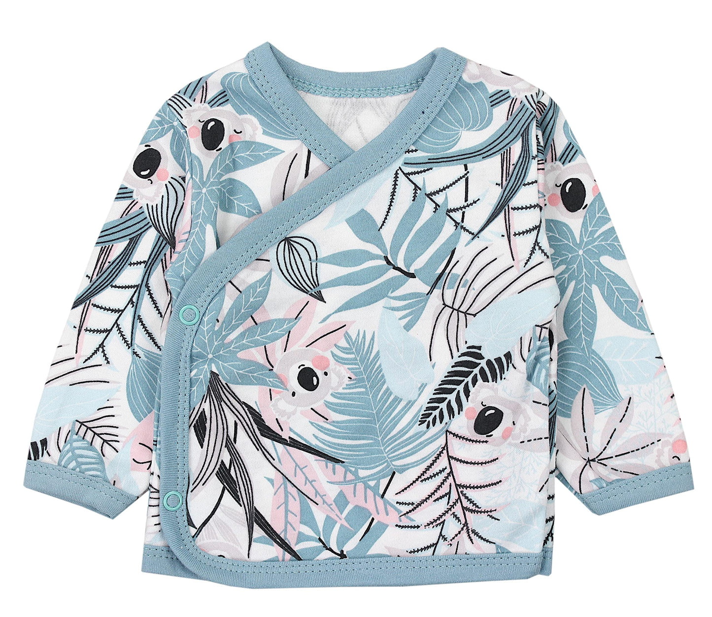 TupTam Baby Mädchen Langarm Wickelshirt Baumwolle 5er Set