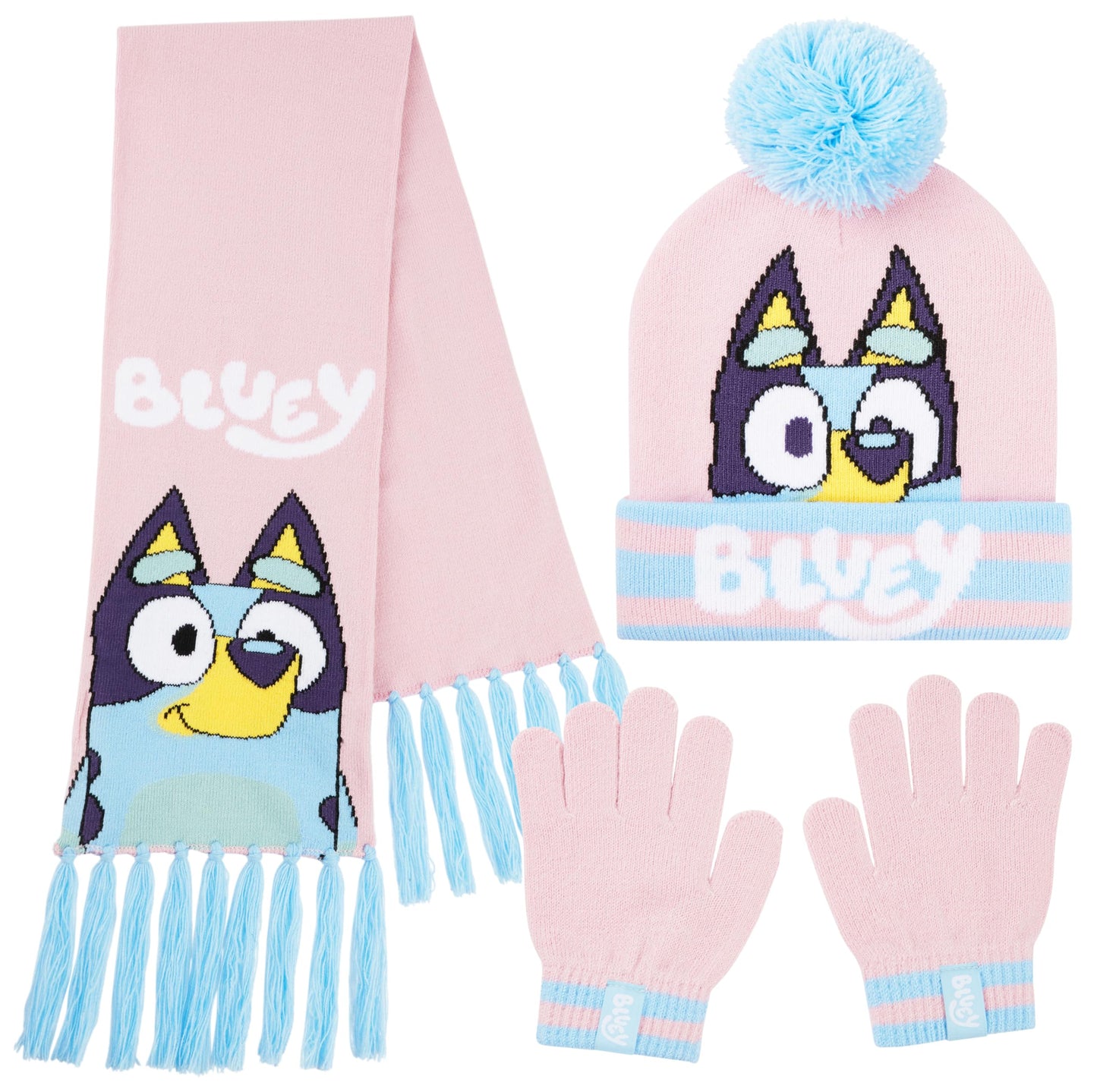 BlueY Girls' Winter Hat, Scarf and Glove Set - Children's Gifts