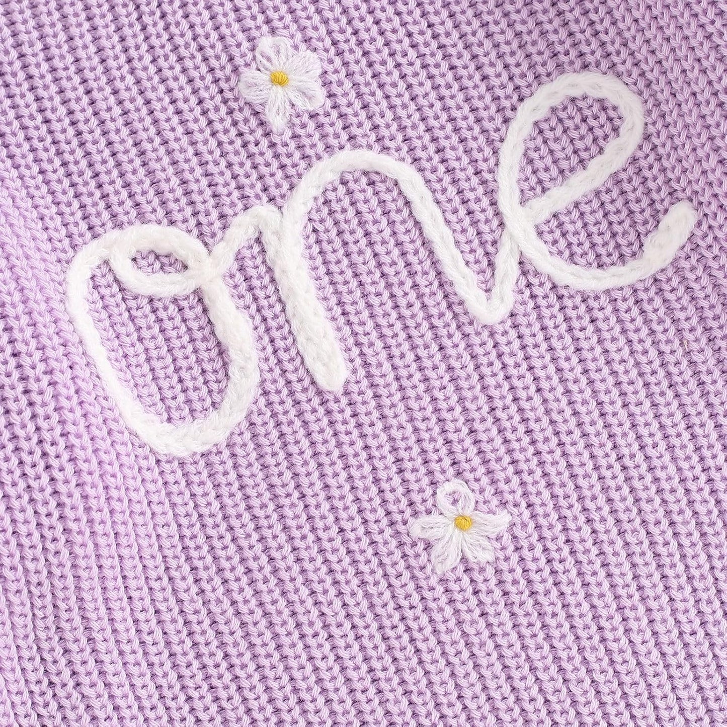 L&ieserram Baby Mädchen Jungen 1. Geburtstag Gestrickt Pullover Jumper Langarm Strickpullover Pulli Kleinkinder Kleidung Outfit Knitted Sweater 1 Jahr