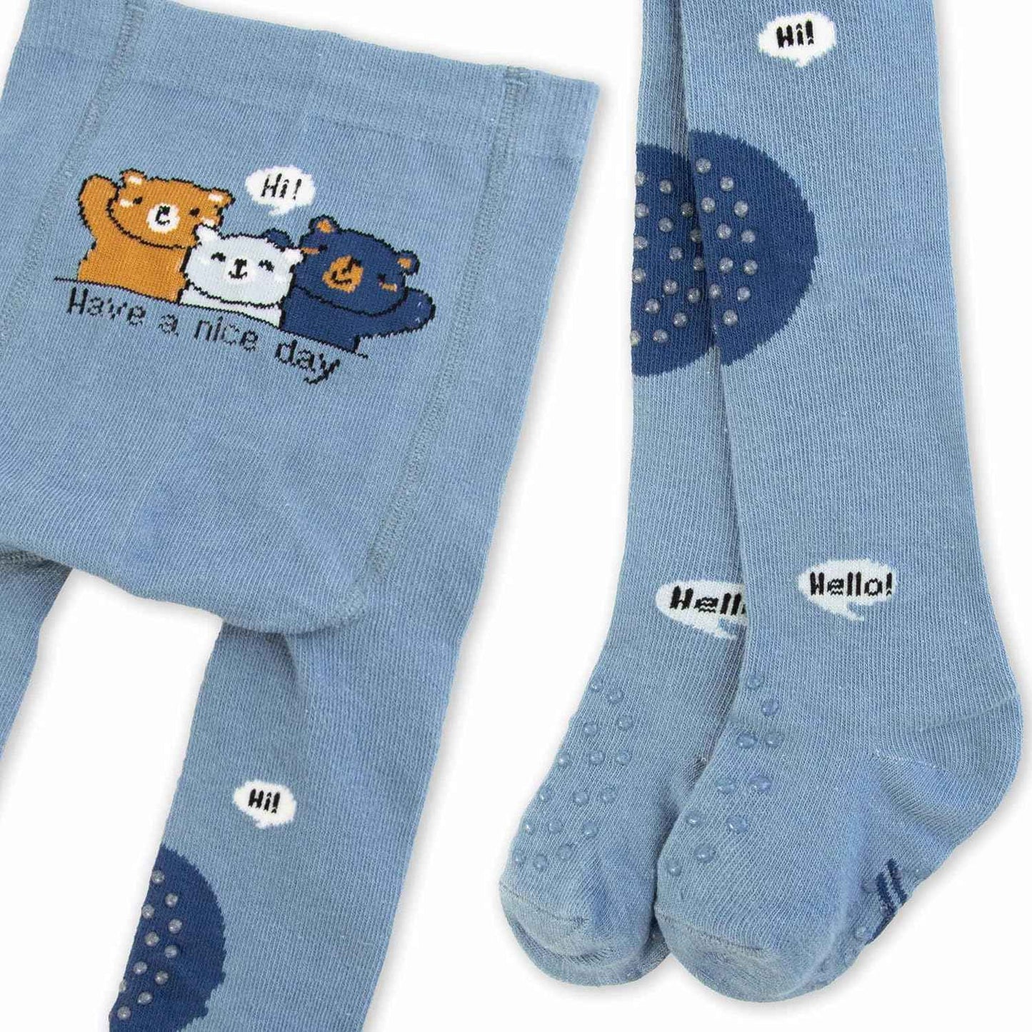 CiuchCiuch Crawling Tights 3 Pack - Three Pieces - Triple ABS - Non-Slip Material - For Children - Babies - Girls - Boys - 75% Cotton, 22% Polyester, 3% Elastane