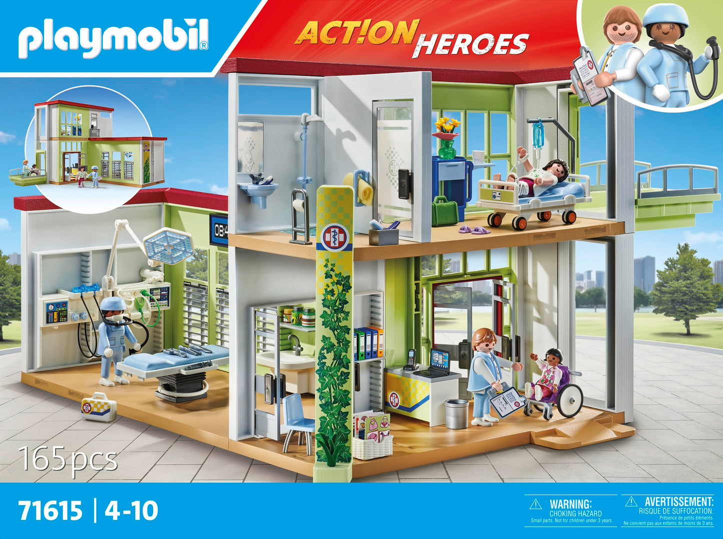 PLAYMOBIL | Action Heroes | Kinderarzt mit Teddybär | nachhaltiges Spielzeug für Kinder ab 4 Jahren | 71619