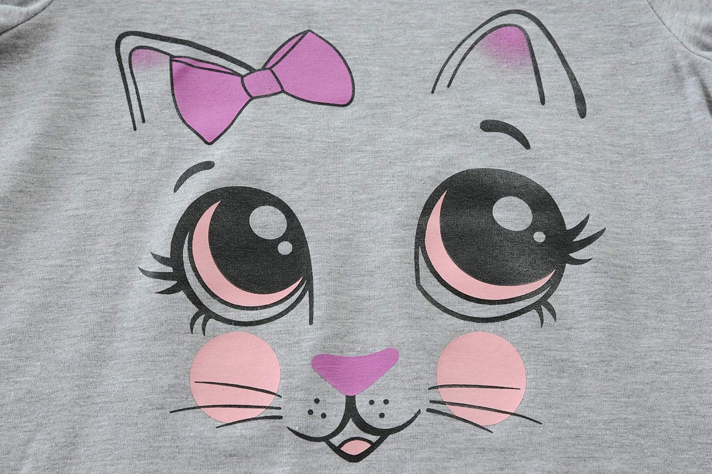 EULLA Kinder Schlafanzüge Mädchen Langarm Winter Pyjama Set Baumwolle Meerjungfrau Einhorn Prinzessin Katze Dino Zweiteilig Nachtwäsche 92 98 104 110 116 122