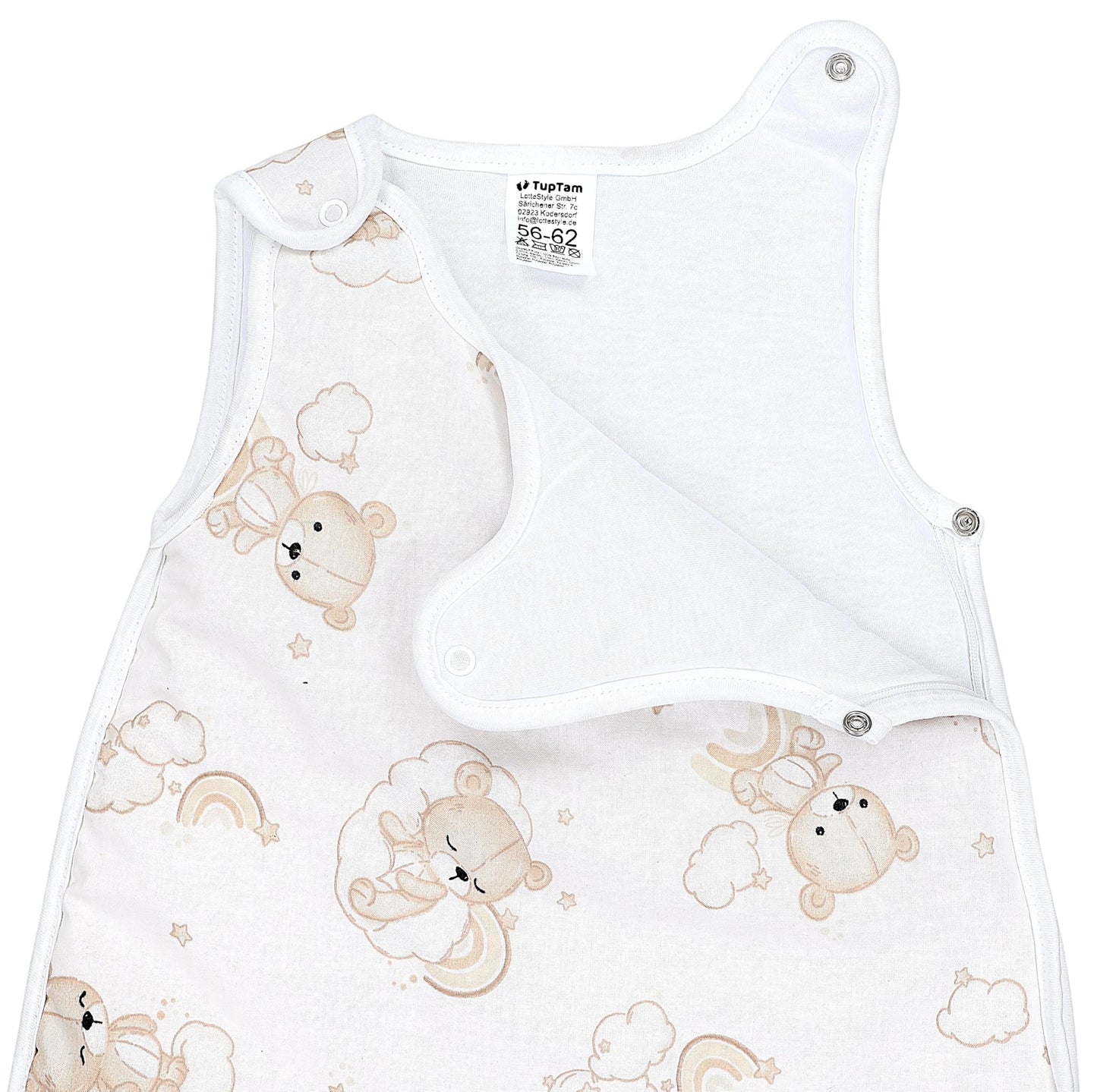 TupTam Baby Sleeping Bag 2.5 Tog - Oeko-Tex All-Year Sleeping Bag Children with Side Zip, Sleeveless