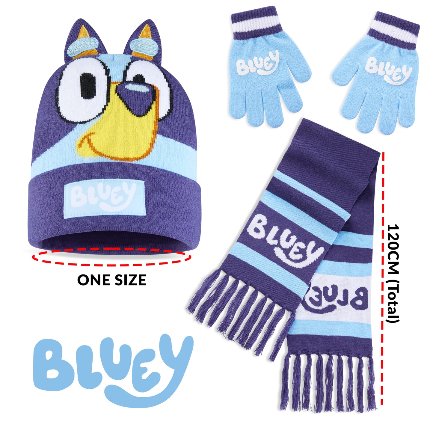 BlueY Girls' Winter Hat, Scarf and Glove Set - Children's Gifts
