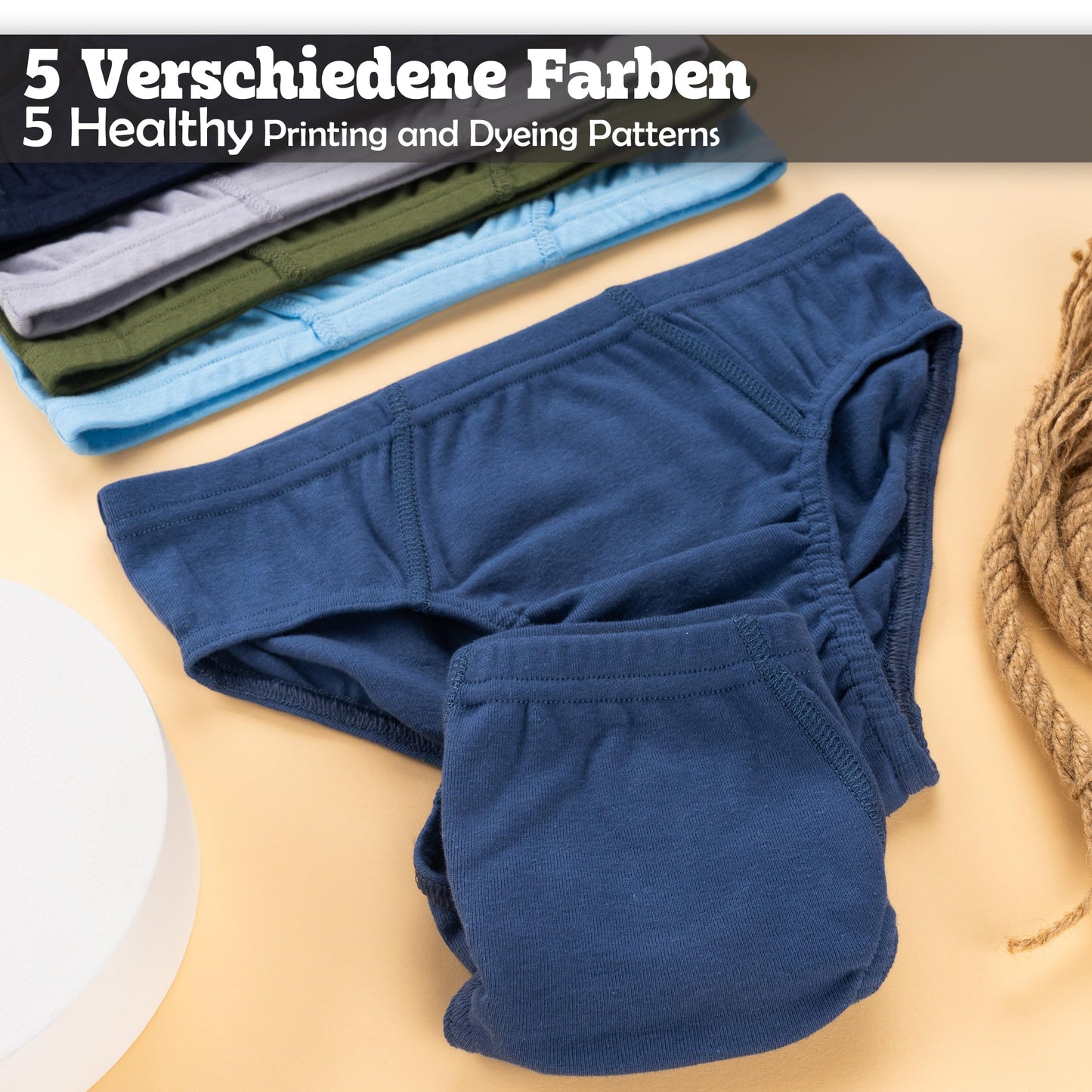 LOREZA ® 10 Jungen Slips aus 100% Baumwolle Unterhosen Unterwäsche 92-170