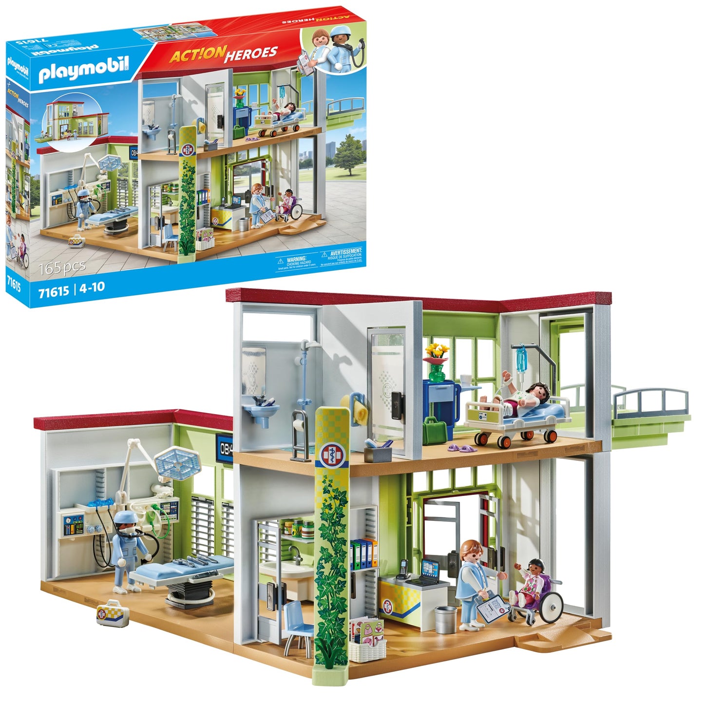 PLAYMOBIL | Action Heroes | Kinderarzt mit Teddybär | nachhaltiges Spielzeug für Kinder ab 4 Jahren | 71619