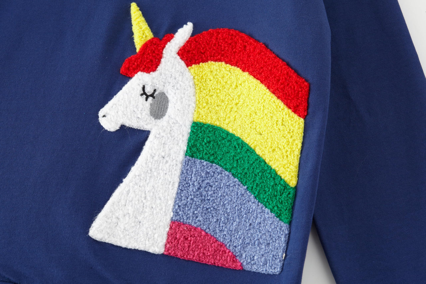 SOIBEEN Girls' Sweatshirt Adorable Children's Pullover 2-Pack Unicorn Top Shirt Pullover Pullover Crew Neck Long Sleeve Casual Wear Spring Autumn Cotton Hoodie 1-10 Years