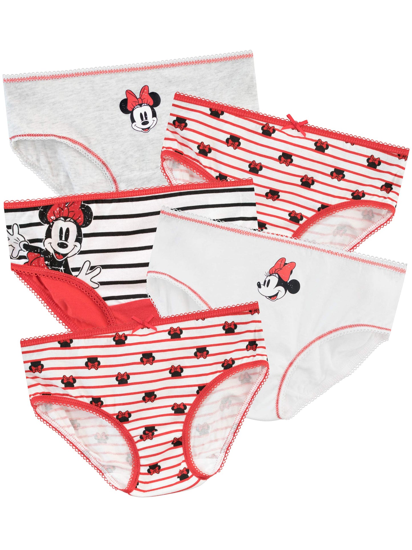 Disney Girls Minnie Mouse Underwear Pack of 5