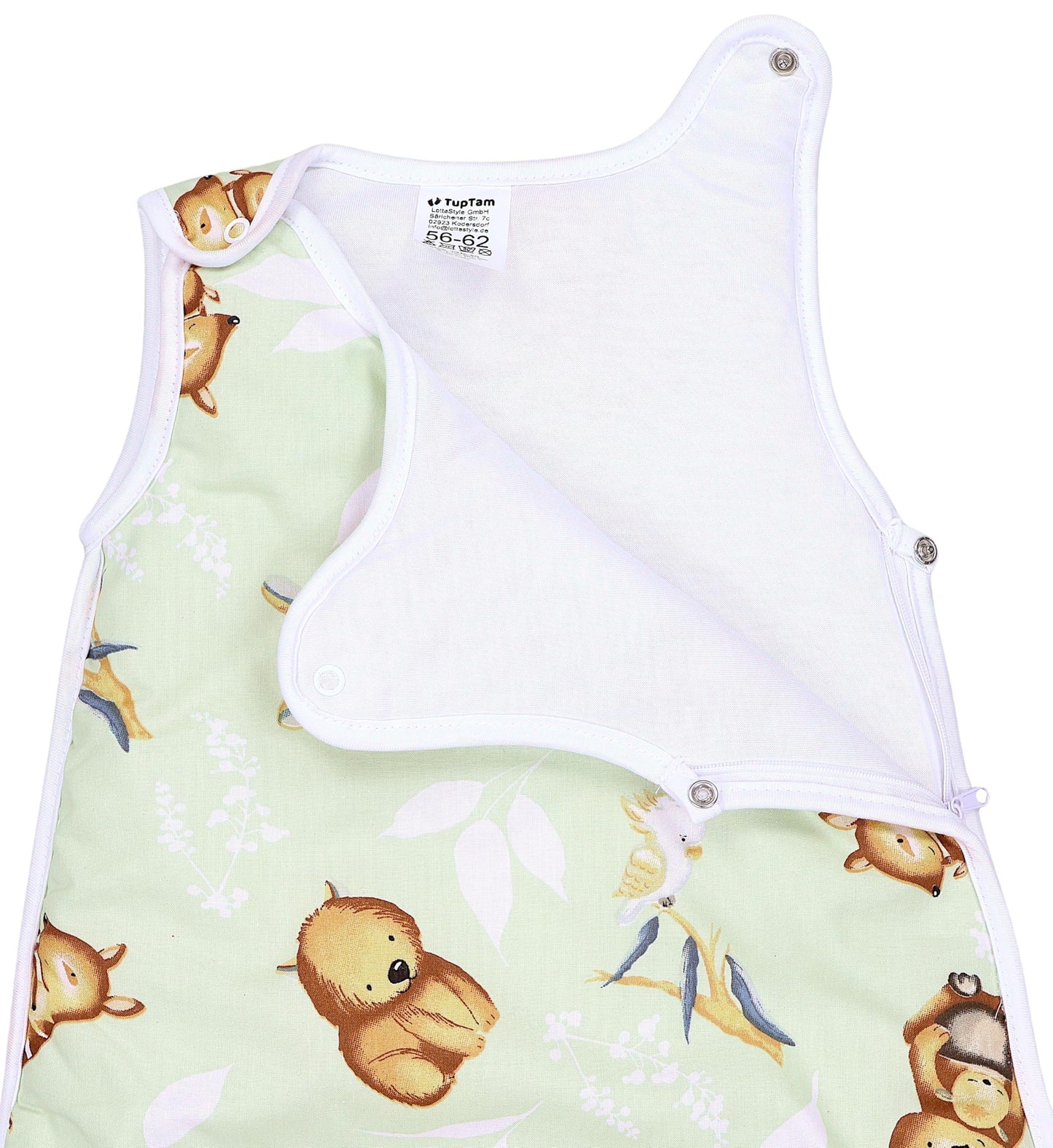 TupTam Baby Sleeping Bag 2.5 Tog - Oeko-Tex All-Year Sleeping Bag Children with Side Zip, Sleeveless