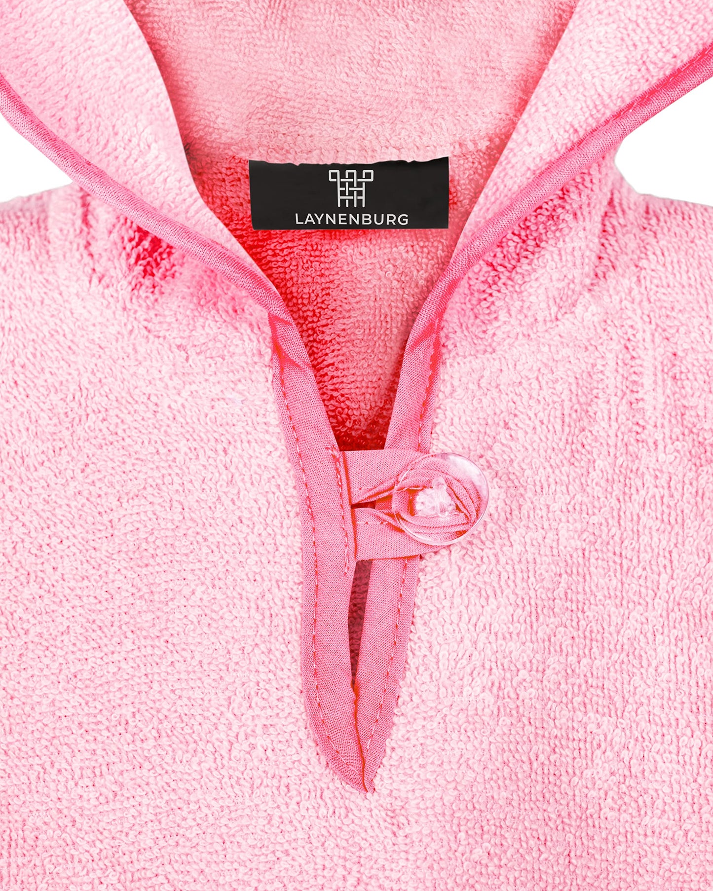 LAYNENBURG Premium Badeponcho Kinder mit Kapuze - 100% Baumwolle - OEKO TEX - Baby Jungen Mädchen Handtuch Poncho Frottee